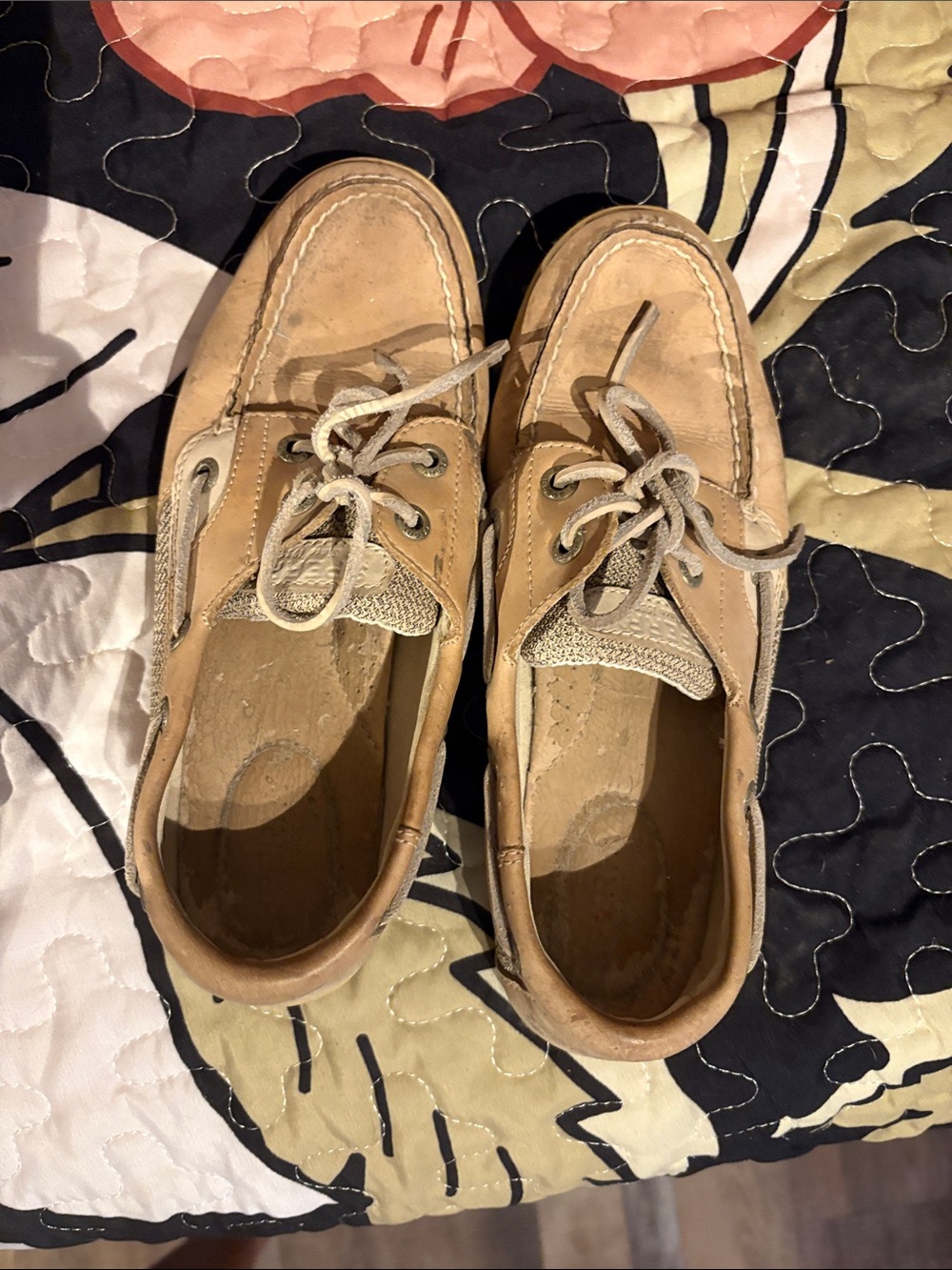 Sperry Tan Leather Women's Boat Shoes